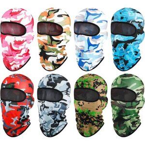 8 Pcs Balaclava Ski Mask Sun Protection Windproof Balaclava UV